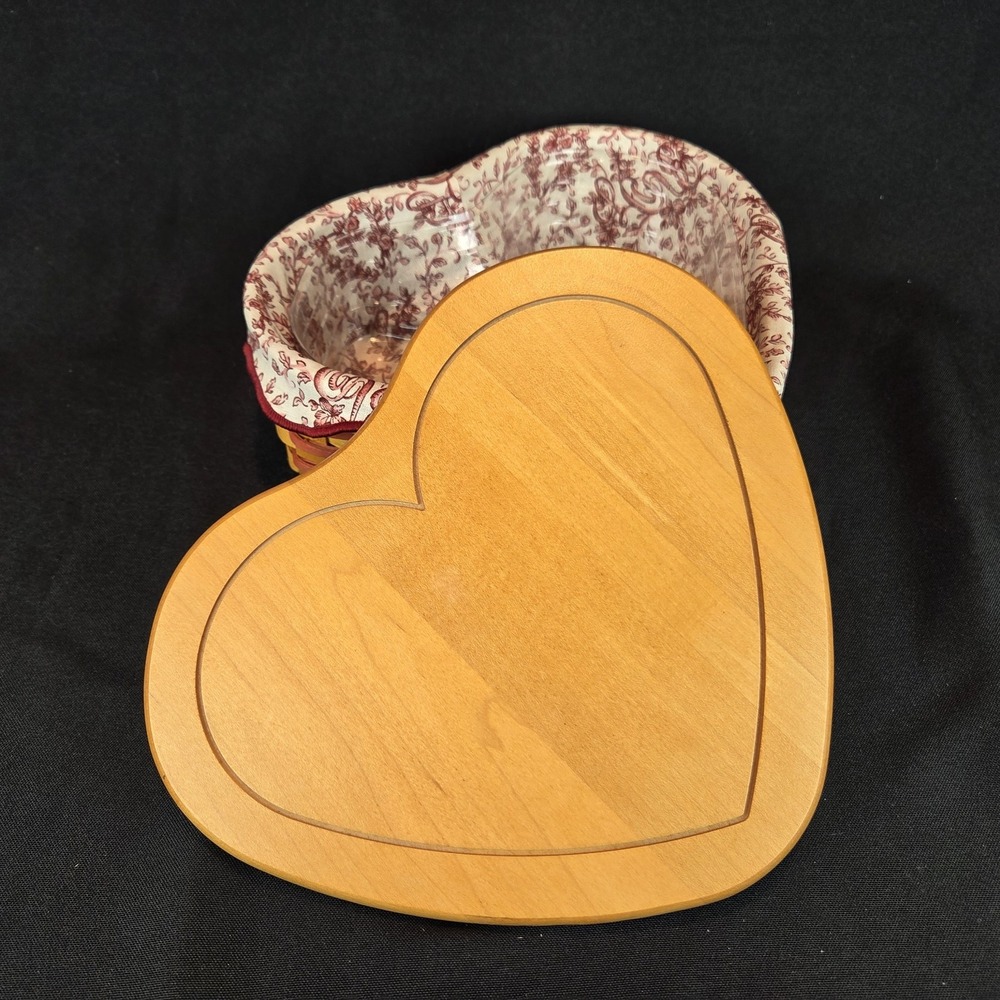 Longaberger Basket 1999 Sweetheart Little Love Heart Liner Protector - Picture 1 of 15